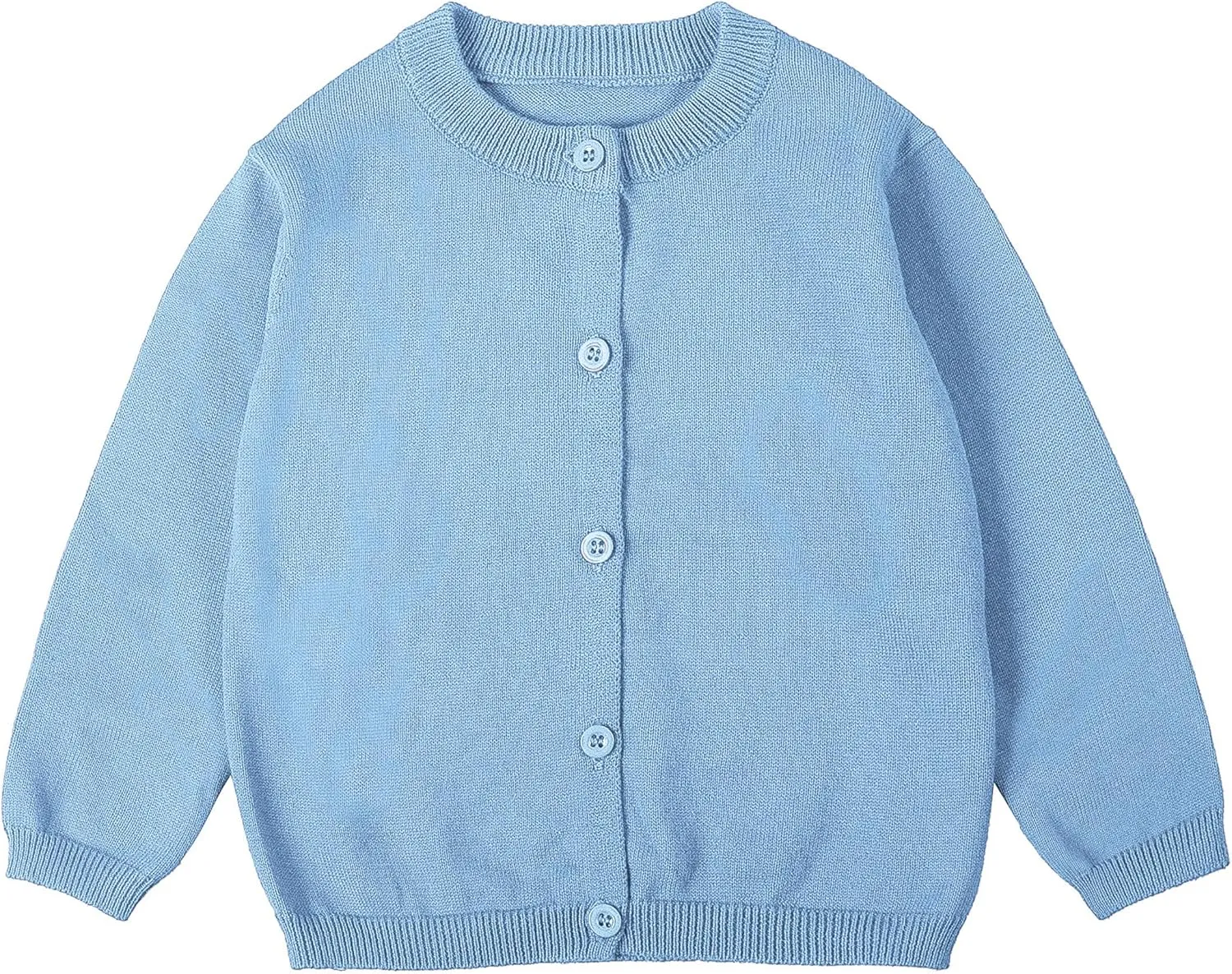 Toddler and Unisex Baby Knitted Cardigan Sweater Long Sleeve