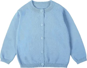 Toddler and Unisex Baby Knitted Cardigan Sweater Long Sleeve