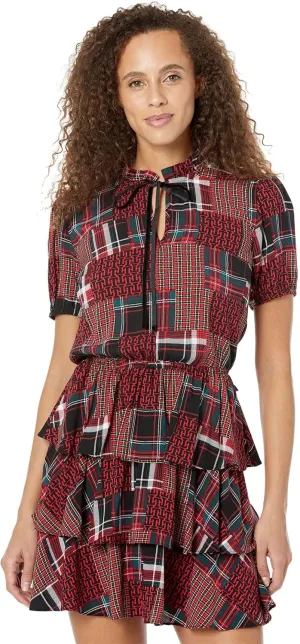 Tommy Hilfiger High Neck Short Sleeve Dress