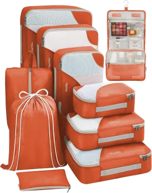 Travel Organizer T3V2 (6 4) 10-Piece Orange OH