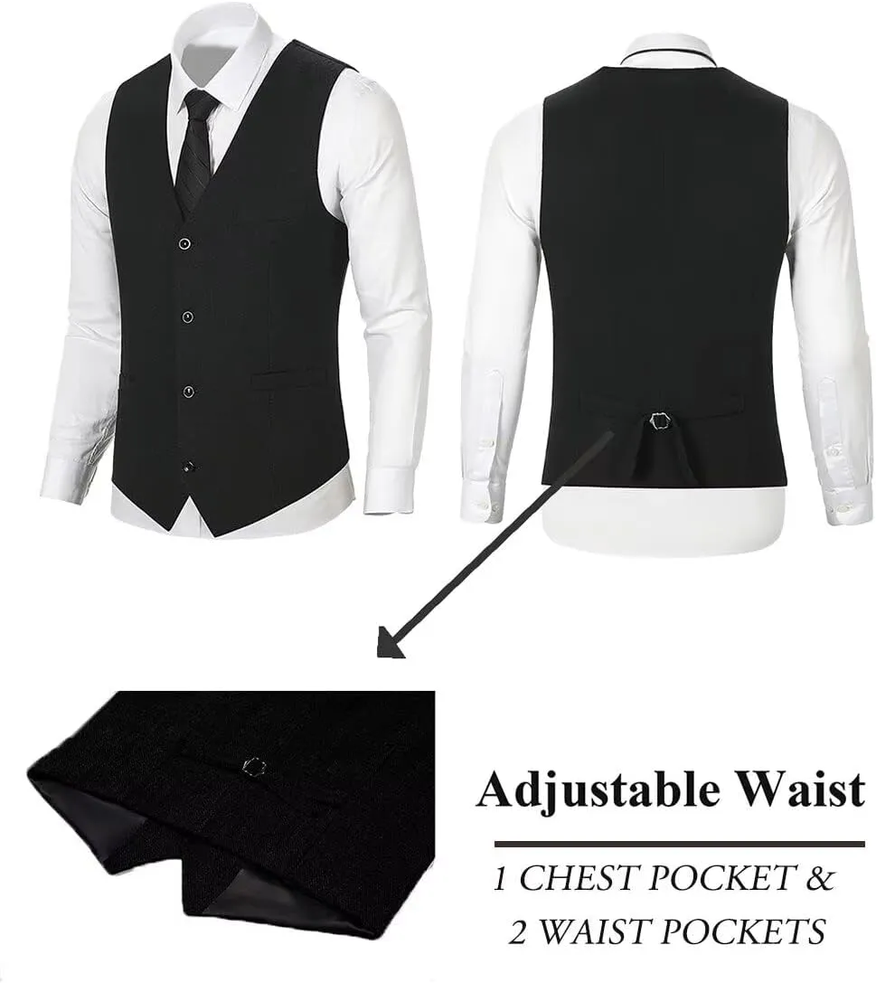 Tweed Herringbone Boys Suit 3 Piece Spring Retro Formal Suits for Boy Wool Blend Blazer Vest Pants Wedding Tuxedo Set