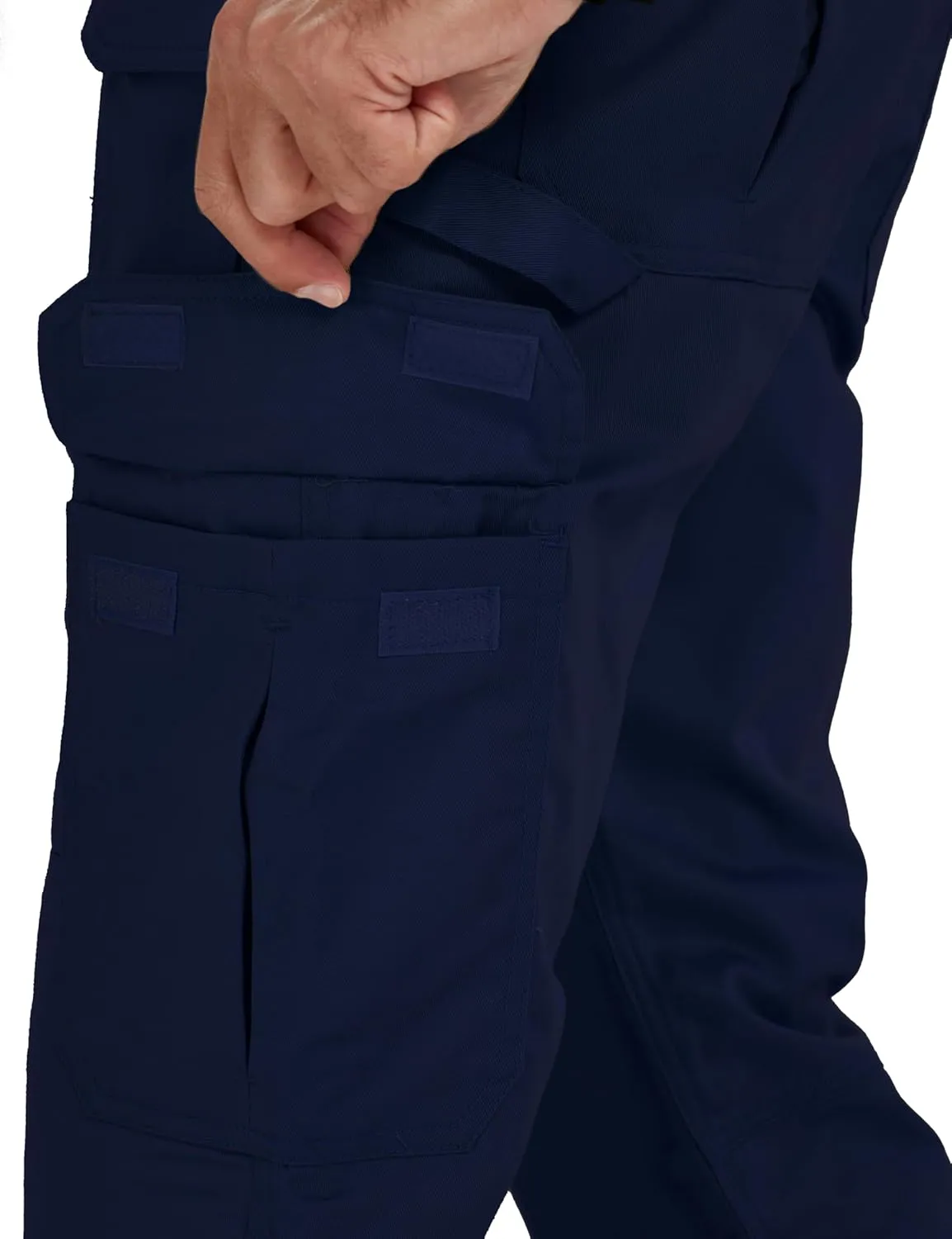 Ubon FR Pants for Men Flame Resistant Cargo Pants 9 oz FRC Pants Elastic Waist Fire Retardant Work Pants with 7 Pockets
