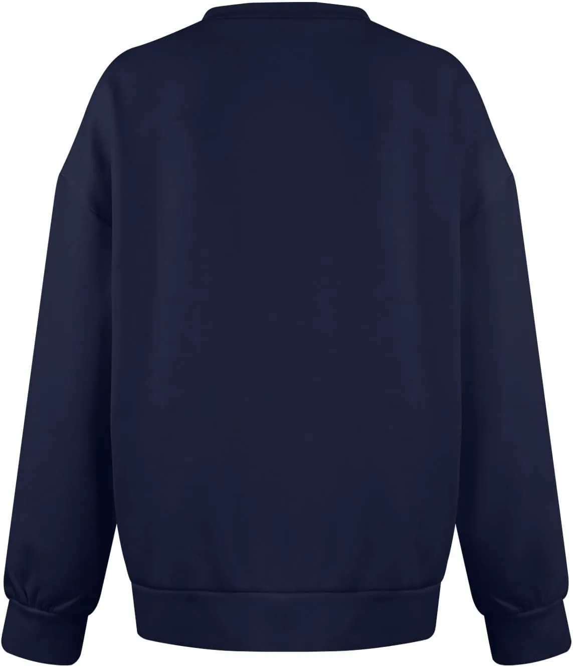 V Neck Sweatshirt Women No Hood Pocket Oversized Comfy Hoodie Y2k Soft Plain Fleece Pullover Cute Sweatshirts