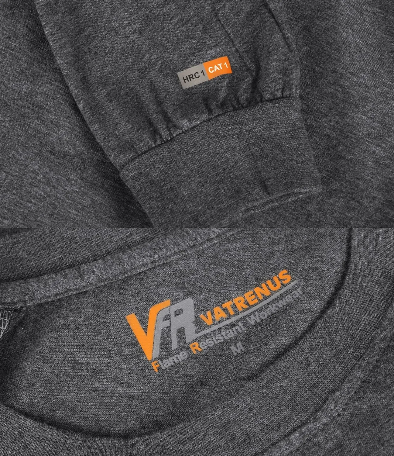 VATRENUS FR Shirts 4oz Lightweight Flame Resistant Henley 100% Cotton Men's Pre-Washed Fire Retardant Base Layer