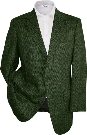 Wemaliyzd Men Western Herringbone Jacket Suit Regular Fit Sport Coat Blazer Centre Vent
