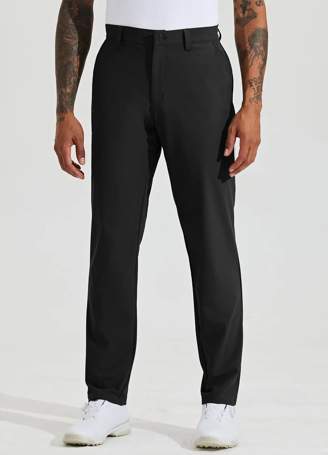 Willit Mens Golf Pants Stretch Dress Pants Slim Fit Quick Dry Casual Work Pants with Pockets 30"/32"