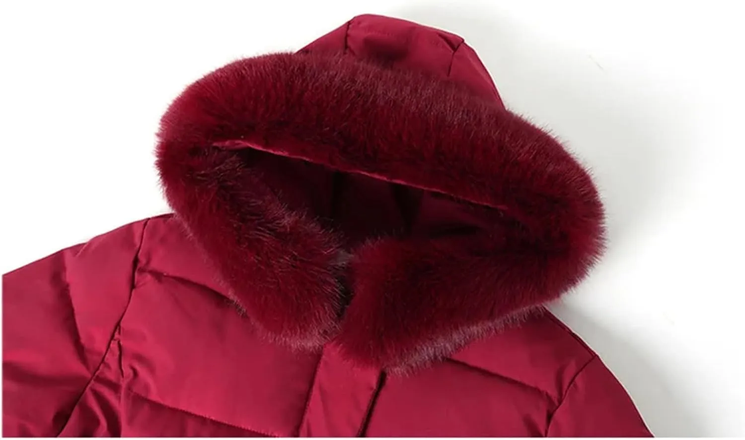 Women Mother's Long Down Cotton Jacket Winter Manteau Loose Padded Coat Hooded Thicken Parkas