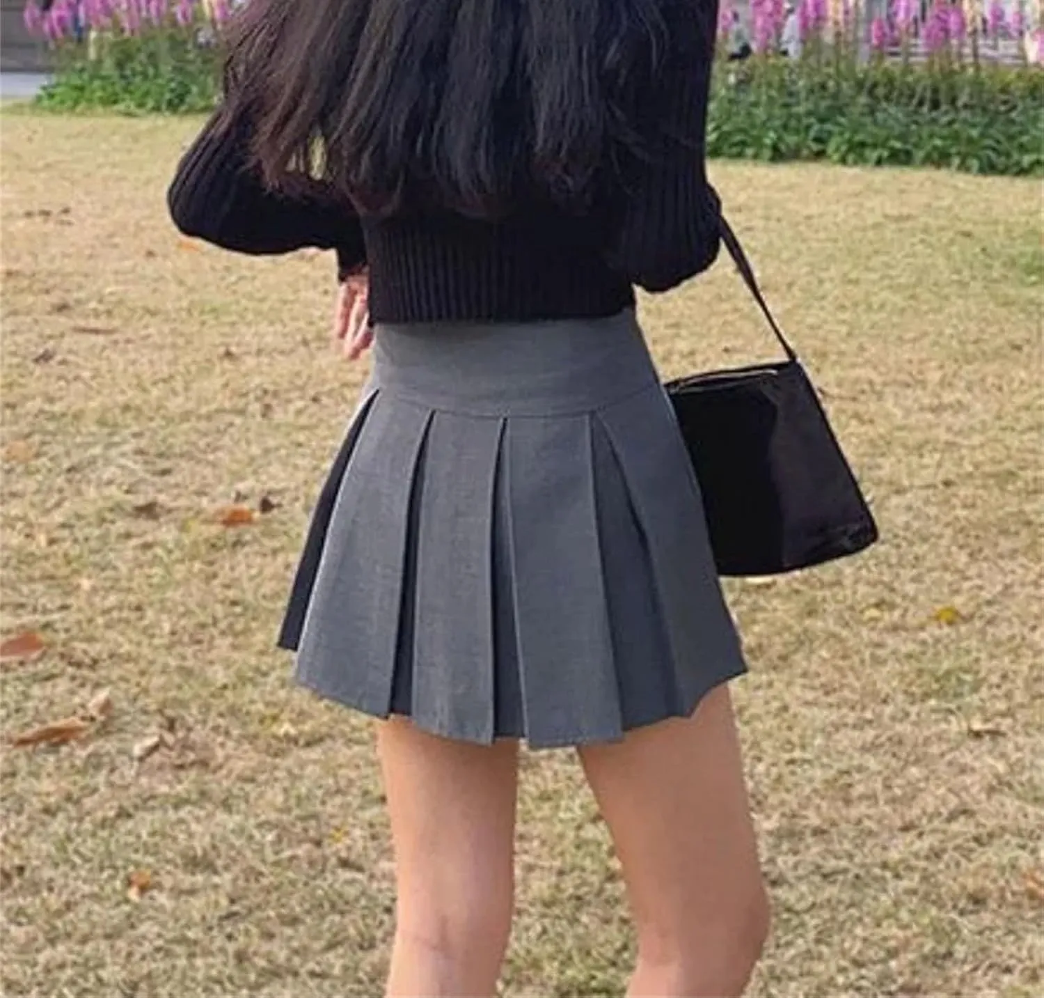 Women Pleated Mini Skirts Fashion High Waist Casual Bodycon Skirt Solid Color Slim Party Skirts