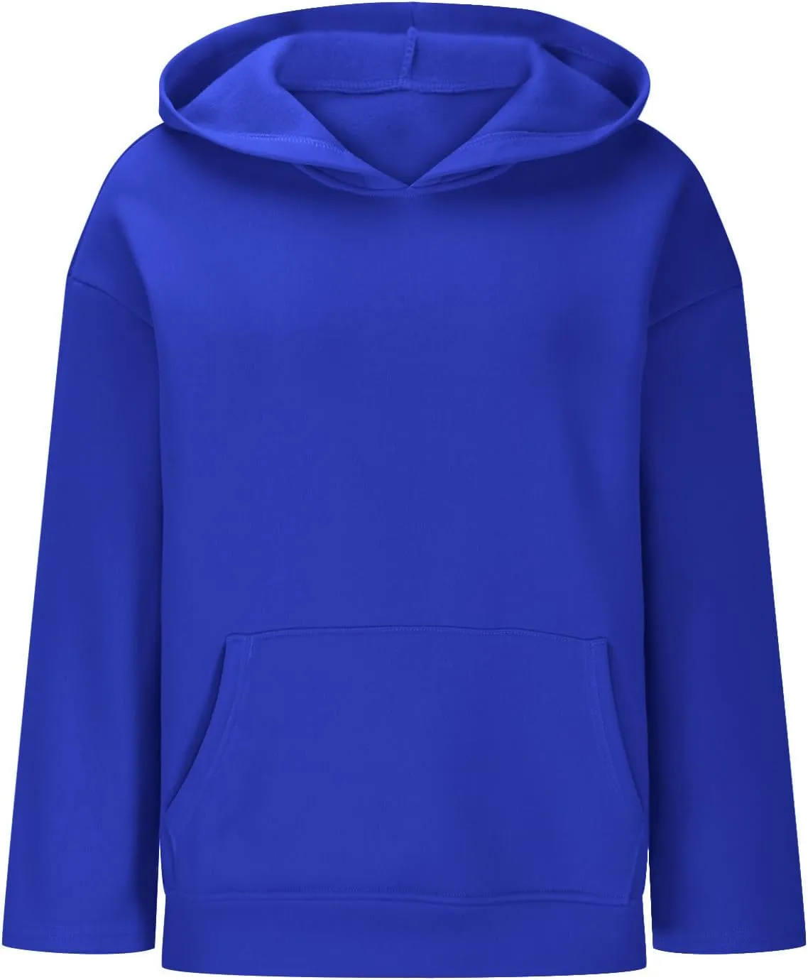 Women Pullover Oversized Sweatshirts Fleece Sweater Long Sleeve Hoodies With Pockets Casual Loose Fall Tops 2024