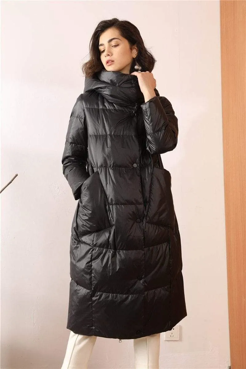 Women Winter Plus Size Thick Long Duck Down Over Coat Jacket Overcoat