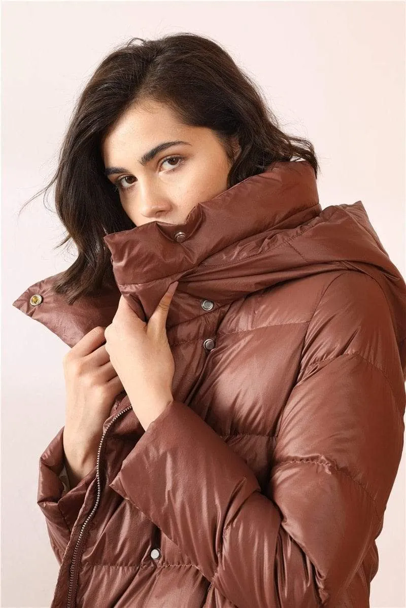 Women Winter Plus Size Thick Long Duck Down Over Coat Jacket Overcoat