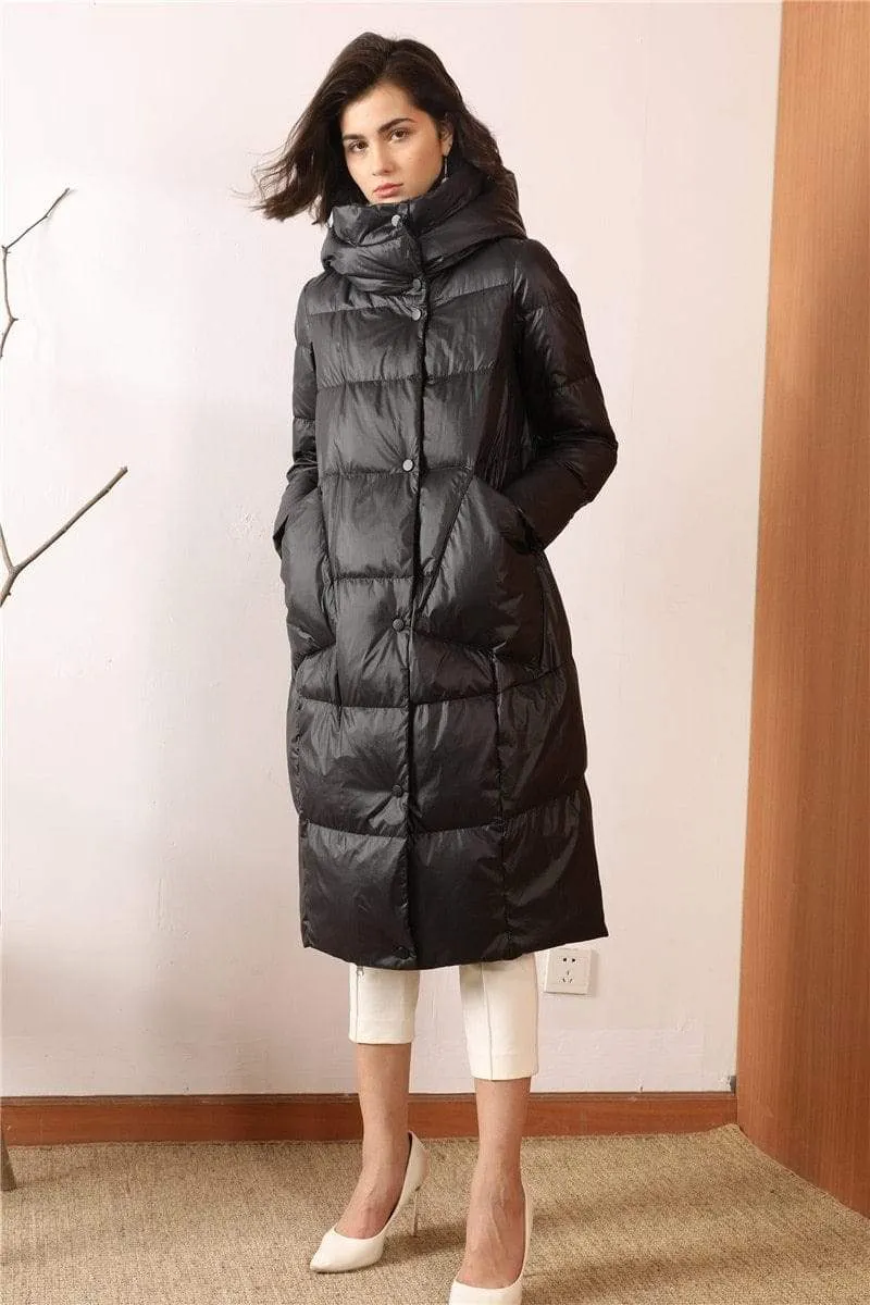 Women Winter Plus Size Thick Long Duck Down Over Coat Jacket Overcoat