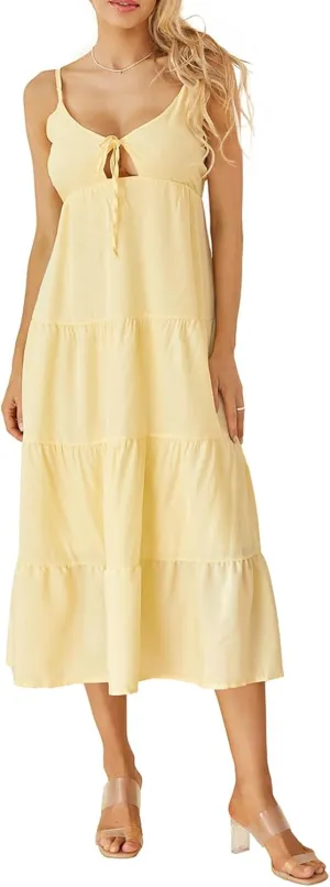 Women Y2k Bodycon Maxi Dress Open Back Flowy Long Dress Low Cut Spaghetti Strap Sundress Summer Sexy Clubwear