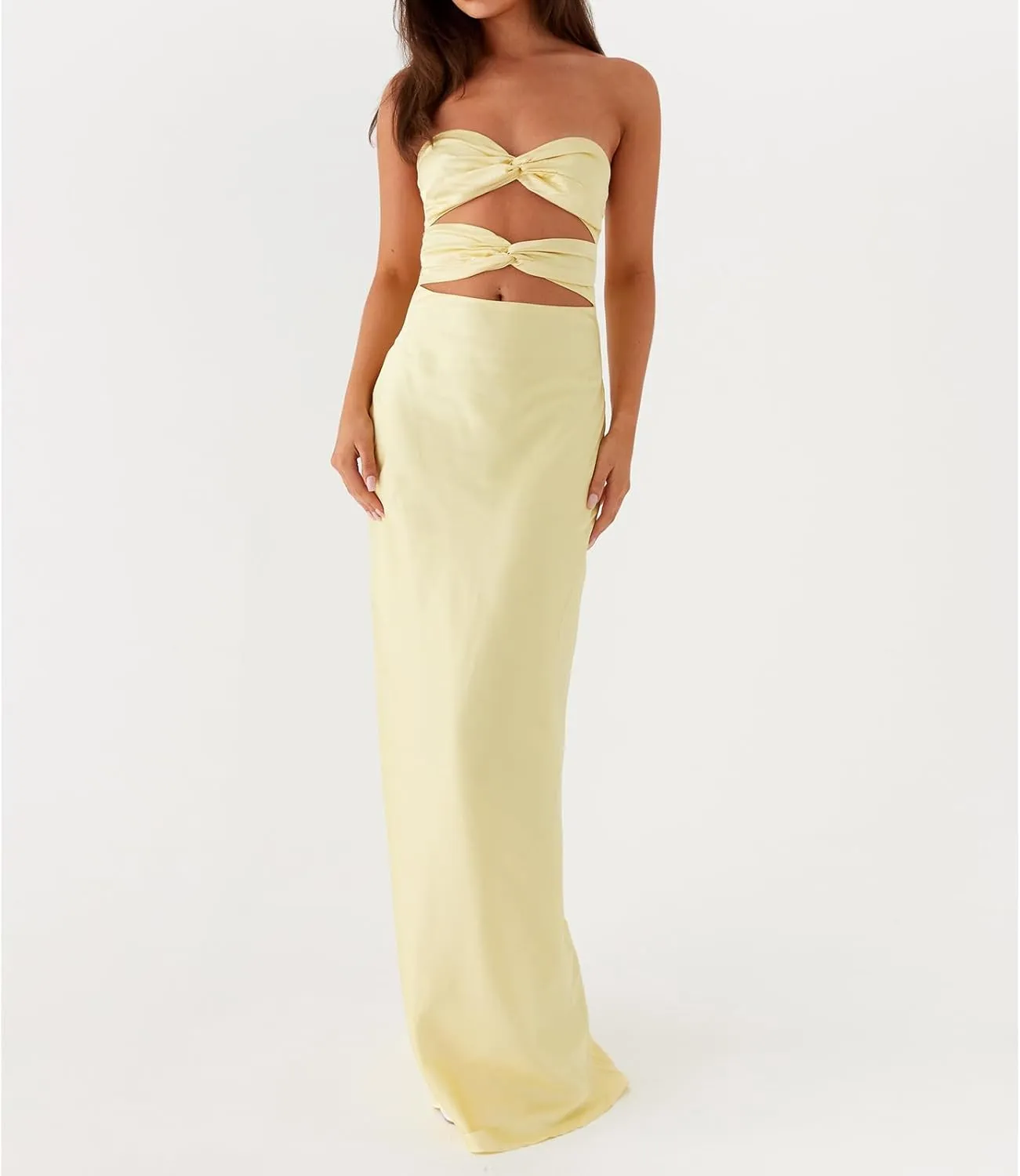 Women Y2k Floral Cut Out Maxi Bodycon Dress Hollow Out Silk Satin Long Beach Formal Dresses Summer Sundress