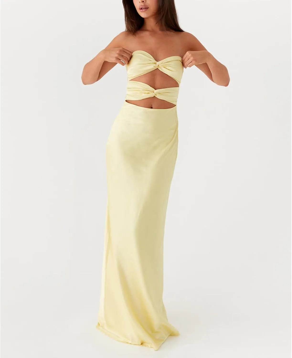 Women Y2k Floral Cut Out Maxi Bodycon Dress Hollow Out Silk Satin Long Beach Formal Dresses Summer Sundress
