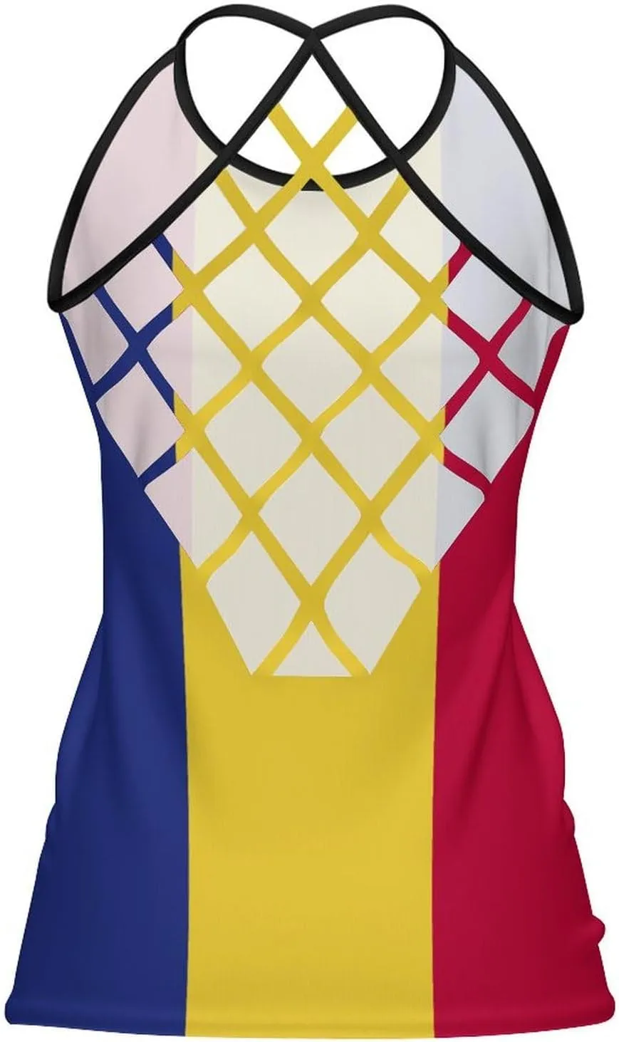 Women's Athletic Tank Saint Lucia Flag Casual Sleeveless Workout Shirts Top Slim Sports Vest Undershirt