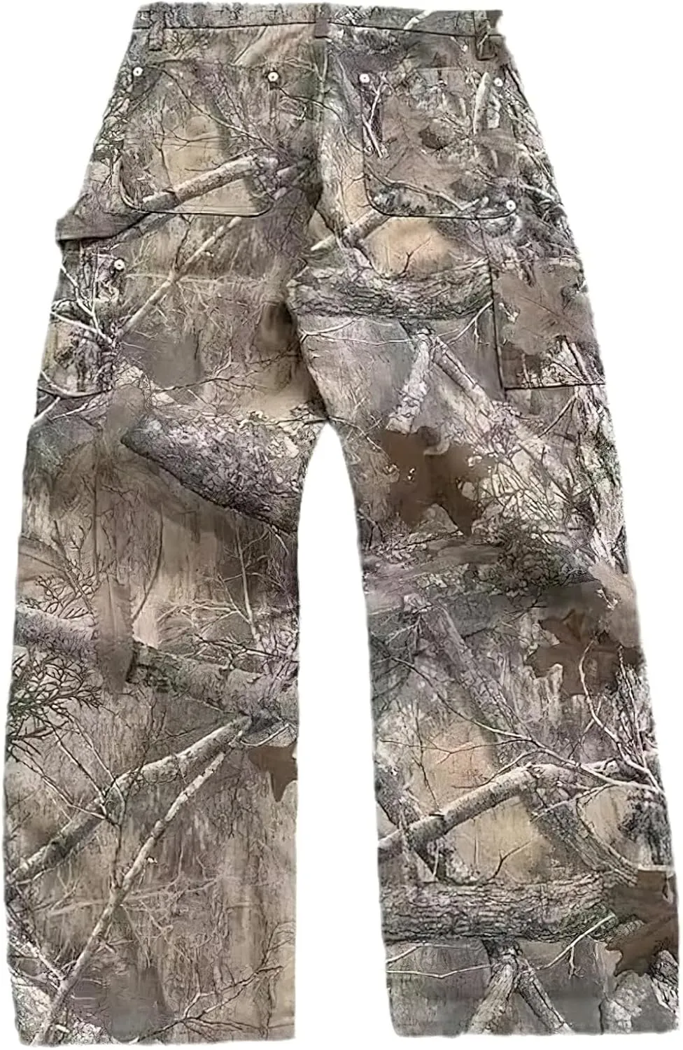 Women's Camo Cargo Pants Y2k Maple Leaf Print High Waist Baggy Camouflage Pants Loose Army Cargo Joggers Sweatpants
