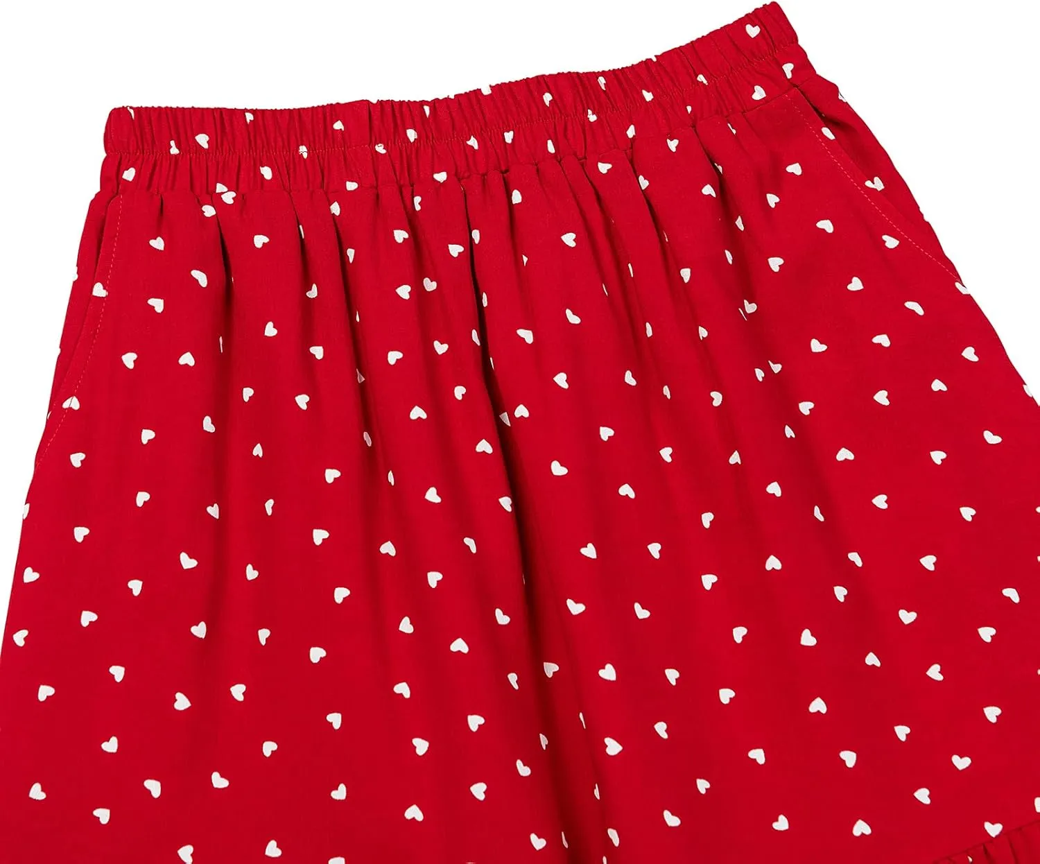 Women's Elastic Waist Skirt in Spring Summer Autumn and Winter Big Pleated Skirt with Pockets