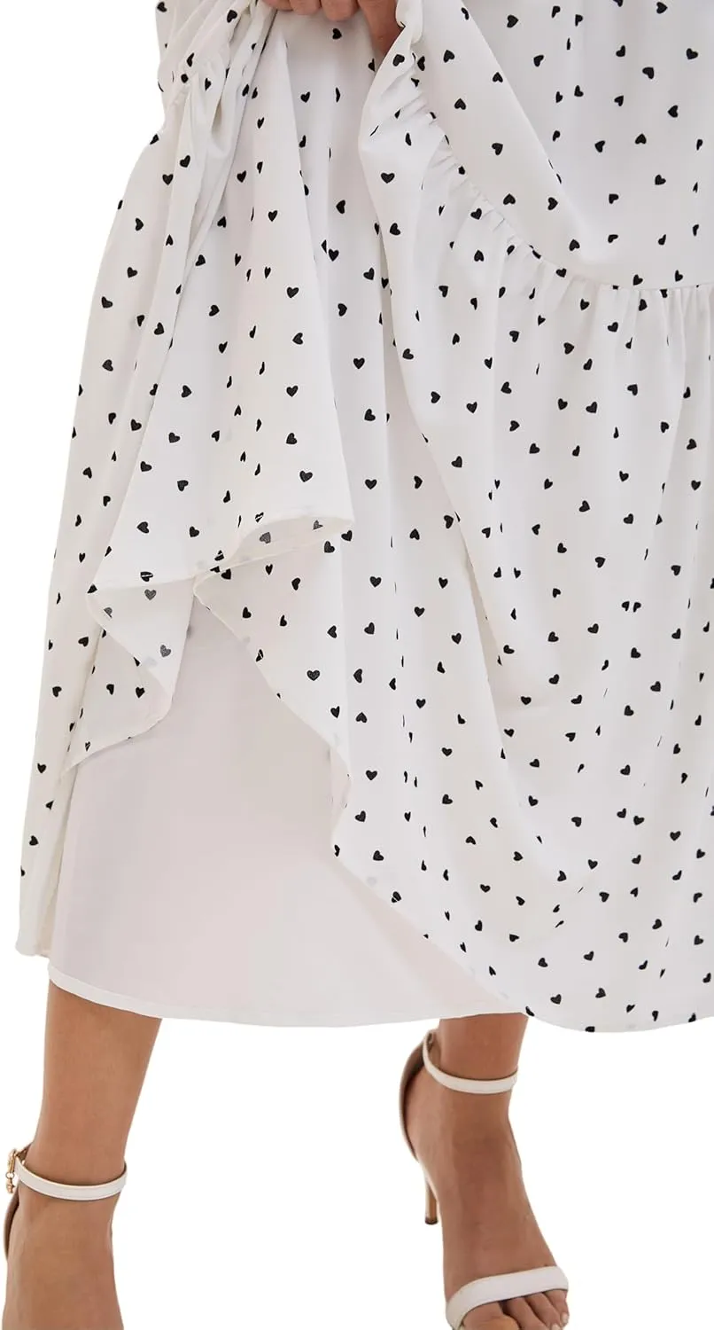 Women's Elastic Waist Skirt in Spring Summer Autumn and Winter Big Pleated Skirt with Pockets