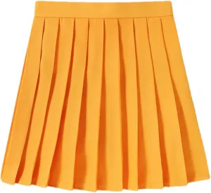 Women's High Waist A-Line Mini Pleated Skirt for School Girl Uniform - Summer Ladies' Clothes