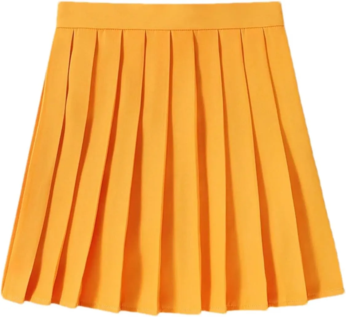 Women's High Waist A-Line Mini Pleated Skirt for School Girl Uniform - Summer Ladies' Clothes