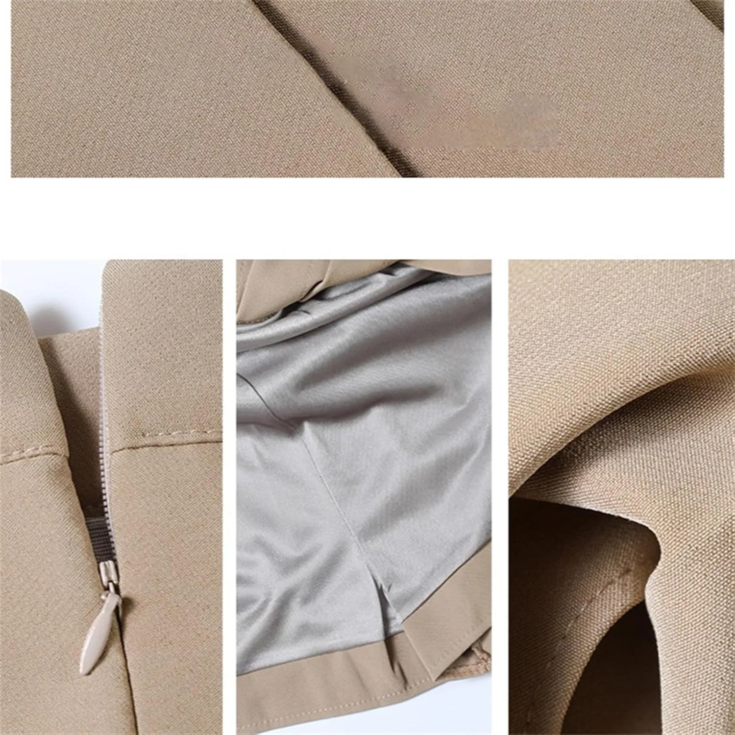 Women's High Waist A-Line Mini Pleated Skirt with Shorts for Spring and Summer Girls' Clothes
