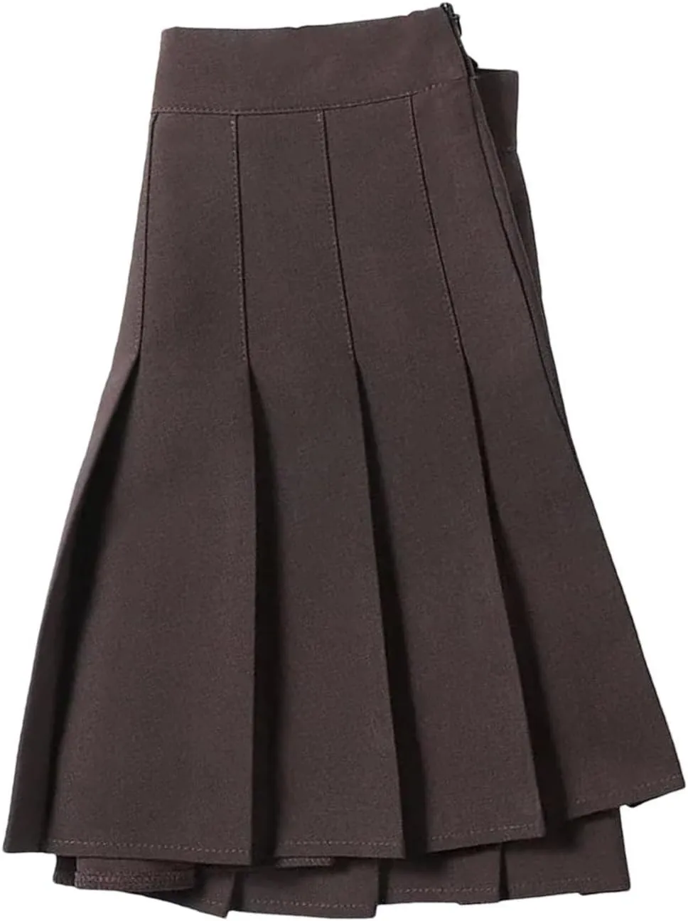 Women's High Waist A Line Mini Skirt Summer Solid Color Pleated Skirt Holiday Beach Skirt