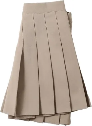 Women's High Waist A Line Mini Skirt Summer Solid Color Pleated Skirt Holiday Beach Skirt