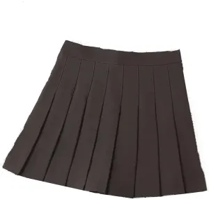 Women's High Waist Harajuku Mini Pleated Skirt Summer Ruffle Bodycon Casual A-Line Short Skirt