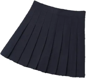 Women's High Waist Mini Pleated Skirt for School Girl Uniform