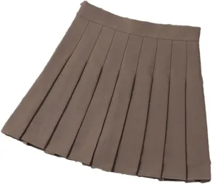 Women's High Waist Mini Pleated Skirt for School Girl Uniform