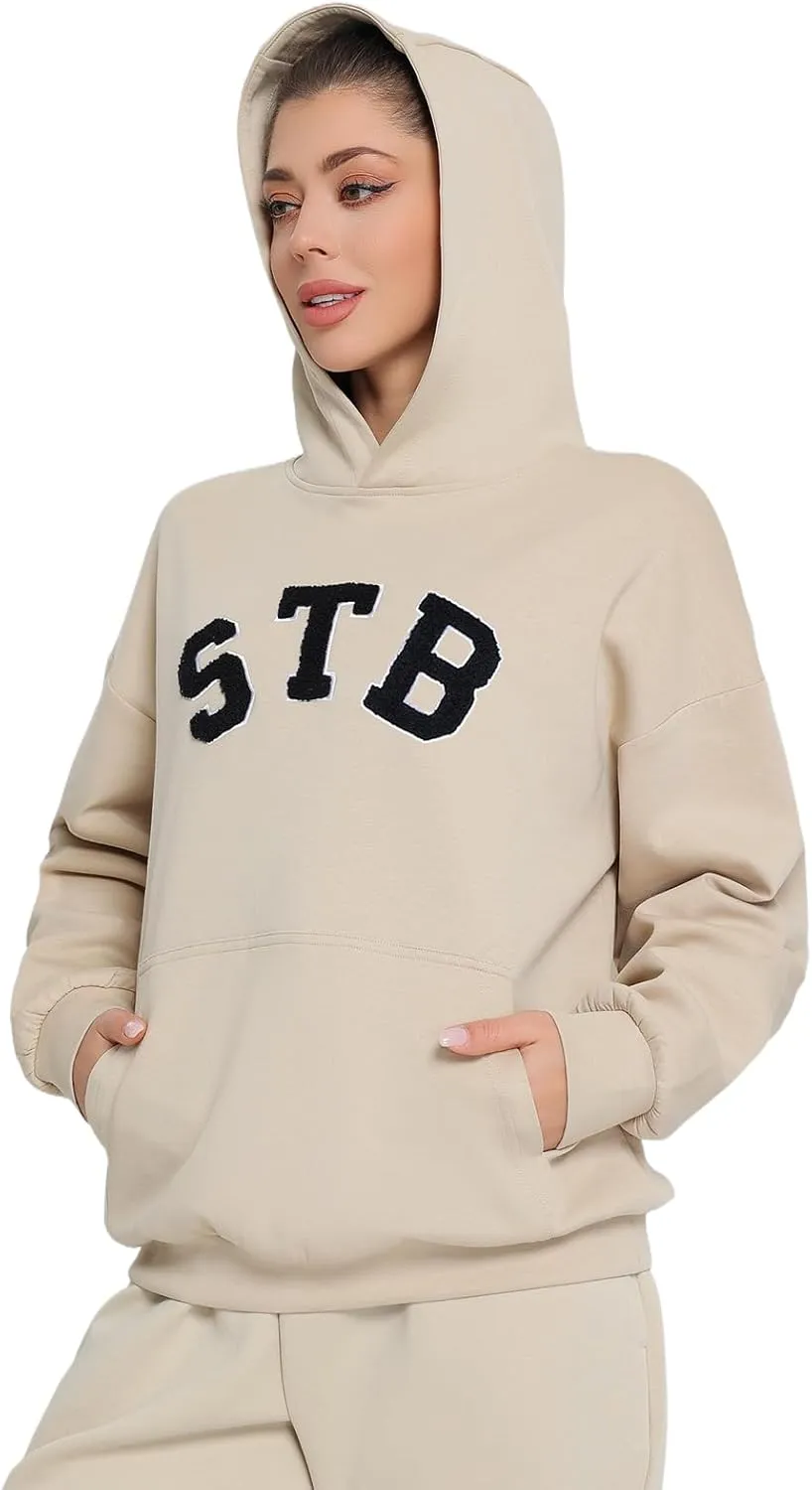 Womens Hoodies Shirts Long Sleeve Pullover Top Spring Fall Outfits