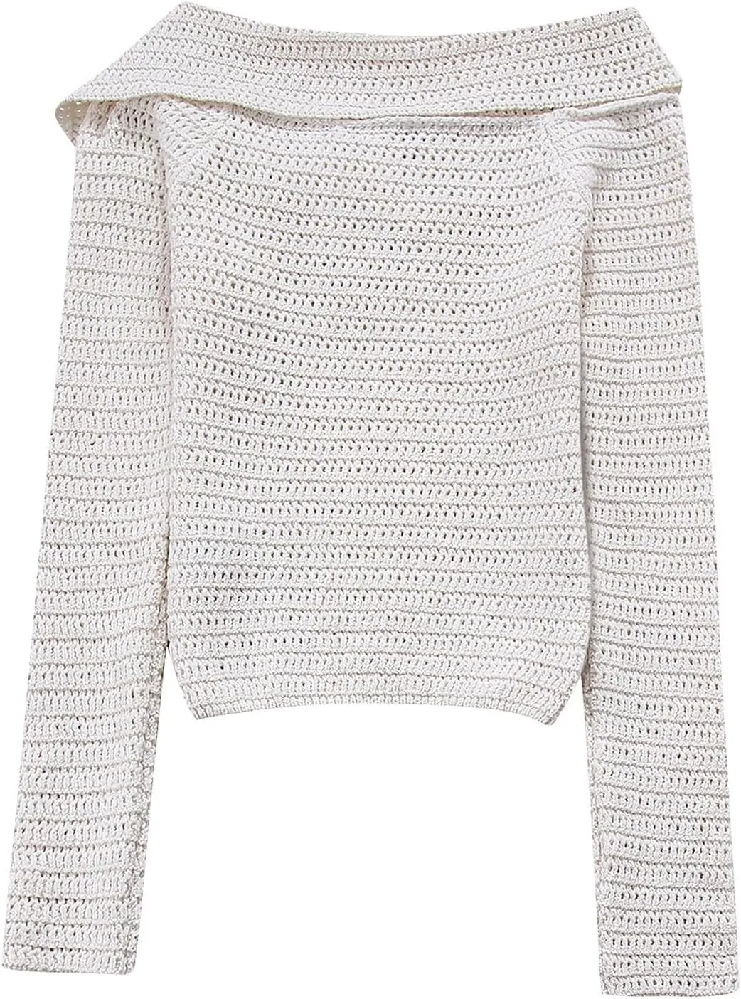Women's Knit Cardigan Long Sleeve Sweater Asymmetric Side Button Lapel Short Warm Knitwear for Business Work Office