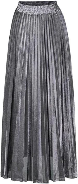 Women's Long Dresses Spring Summer Pleated Beach Skirt