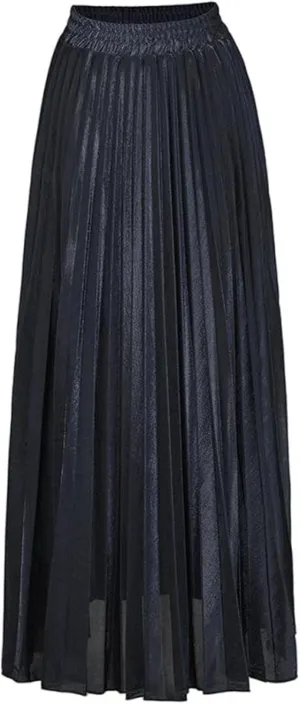 Women's Long Dresses Spring Summer Pleated Beach Skirt