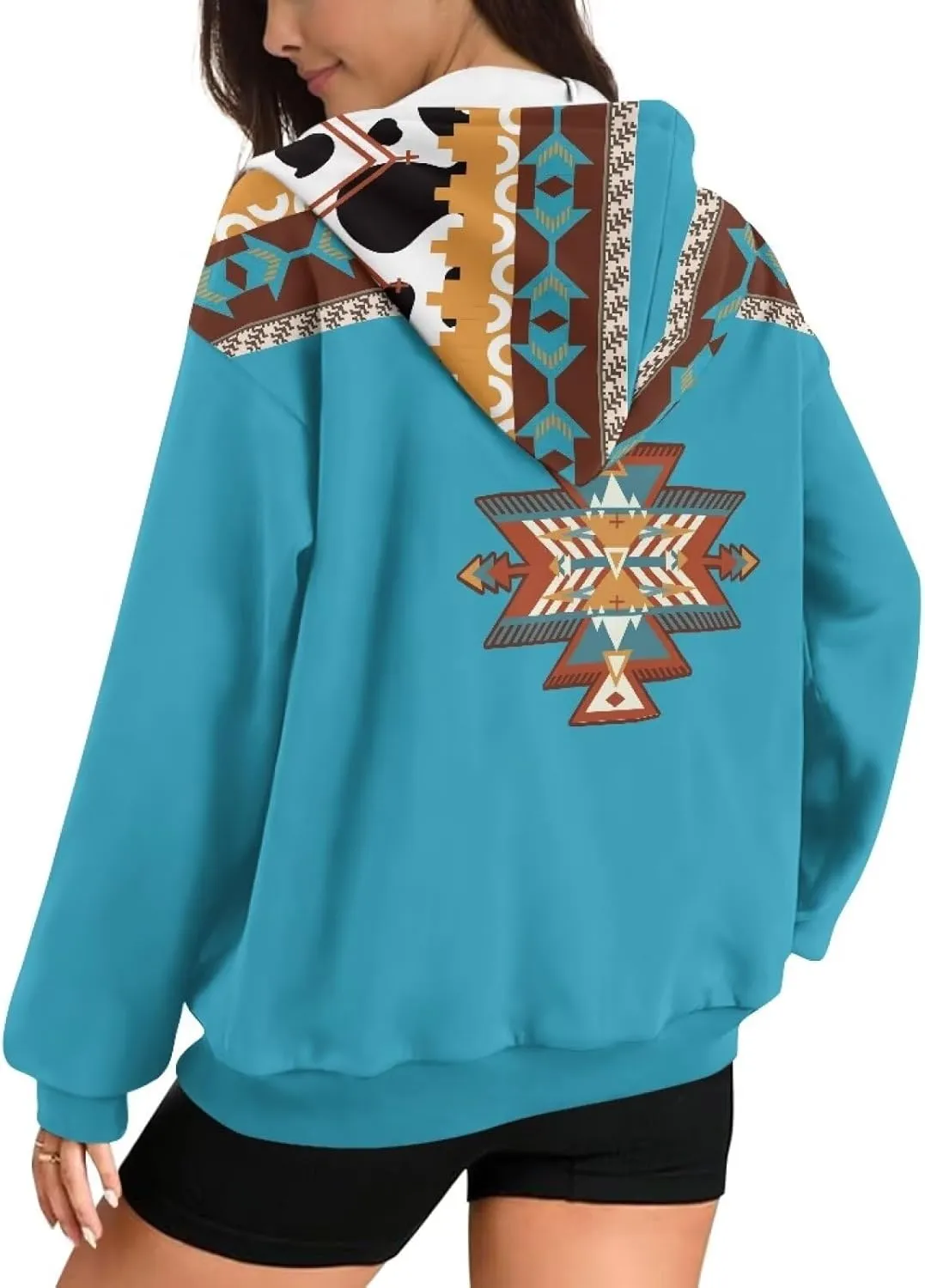 Women's Oversized Hoodies with Zipper Lightweight Fashion Full Zip Up Sweatshirts Jacket Outfit with Pockets