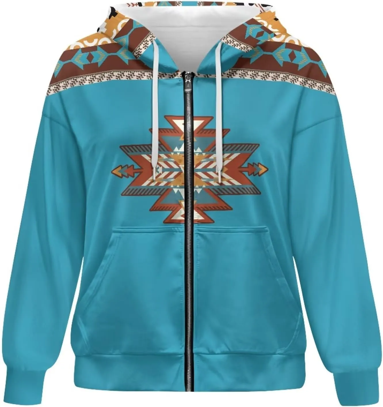 Women's Oversized Hoodies with Zipper Lightweight Fashion Full Zip Up Sweatshirts Jacket Outfit with Pockets