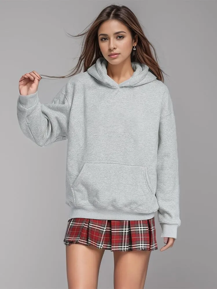 Womens Oversized Sweatshirts Fleece Hoodies Long Sleeve Shirts Pullover Fall Outfits 2024 with Pocket