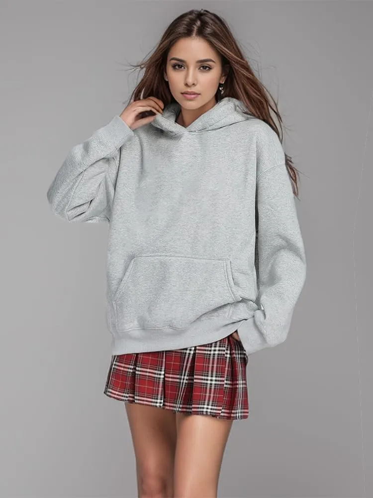 Womens Oversized Sweatshirts Fleece Hoodies Long Sleeve Shirts Pullover Fall Outfits 2024 with Pocket
