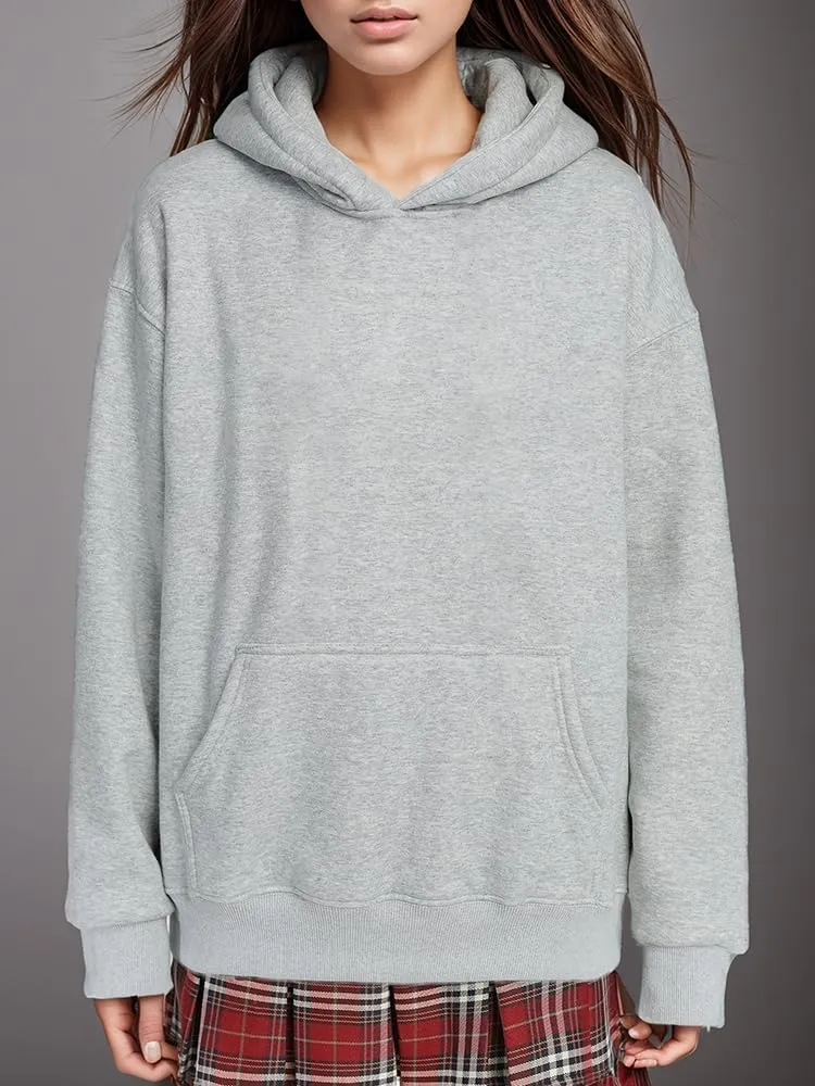 Womens Oversized Sweatshirts Fleece Hoodies Long Sleeve Shirts Pullover Fall Outfits 2024 with Pocket