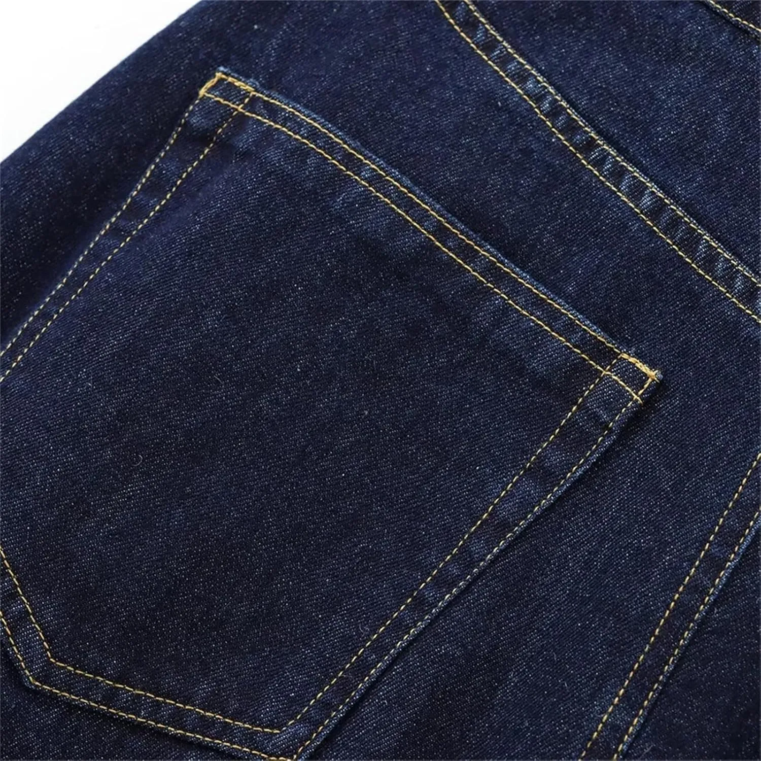 Women's Slim Fit Skirt  Cotton Casual Denim Stretch High-Waisted Button Up with Pockets