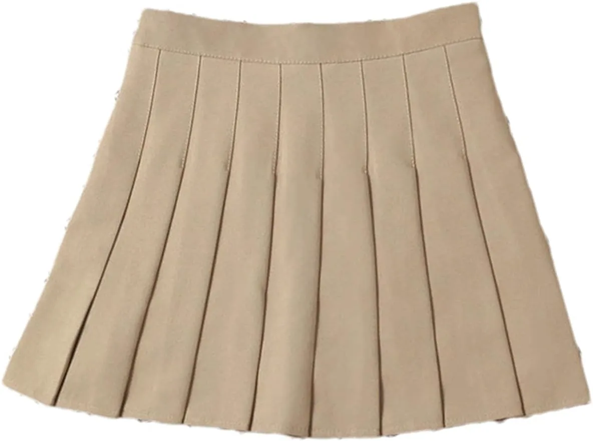 Women's Summer High Waist Mini Pleated Skirt  School Girl Uniform Skirt Casual Tennis Skirts