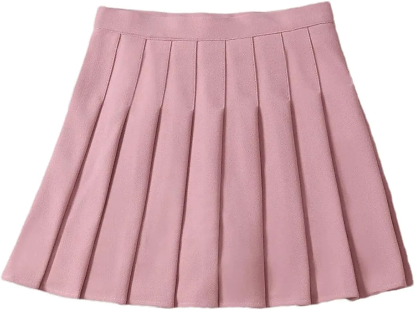 Women's Summer Pleated Skirt  Elastic High Waist Fashion Mini Skirt for Girls