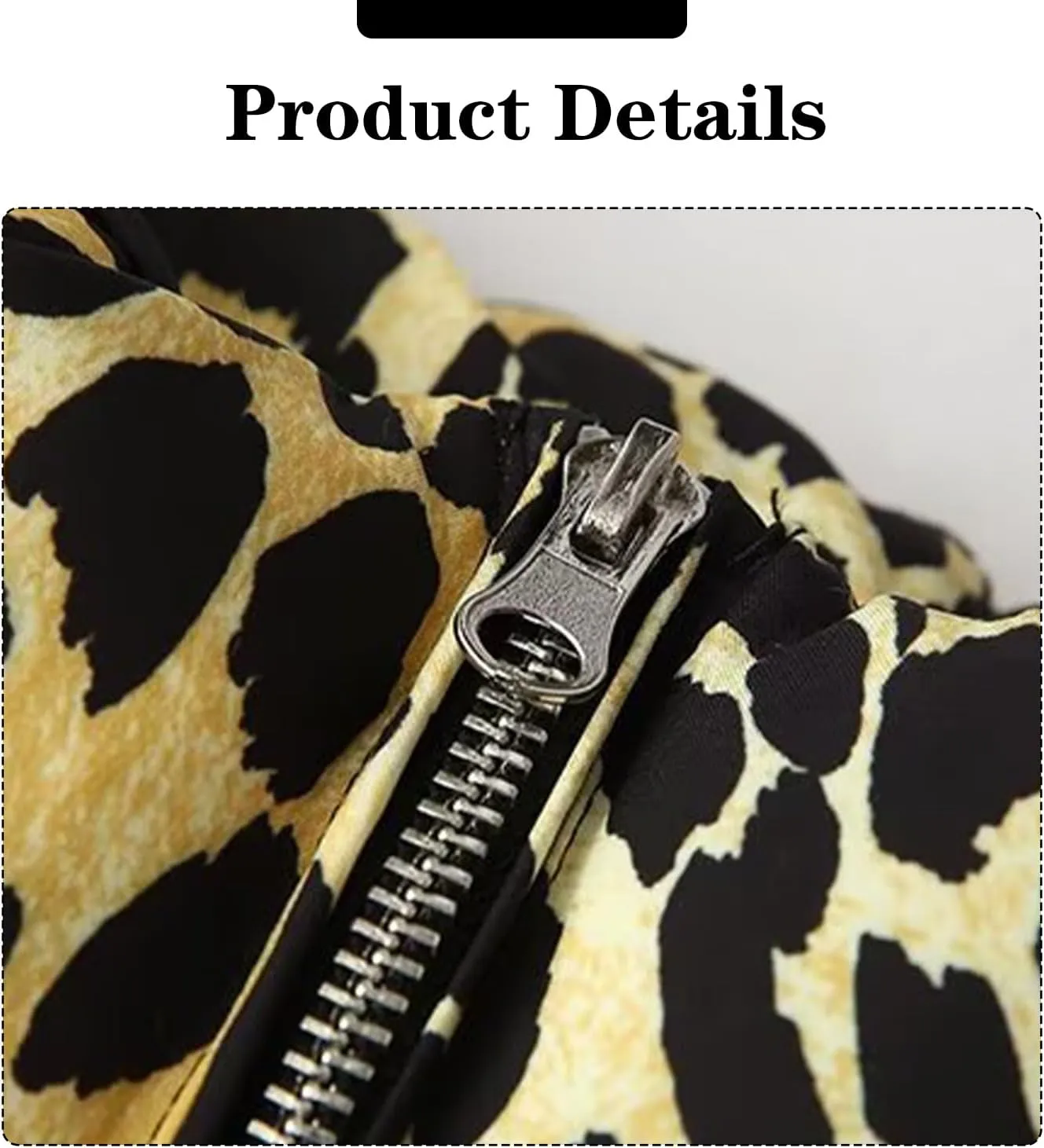 Womens Winter Puffer Jacket Leopard Print Long Sleeve Zip Up Cropped Down Coat Fashion Warm Y2K Quilted Outwears
