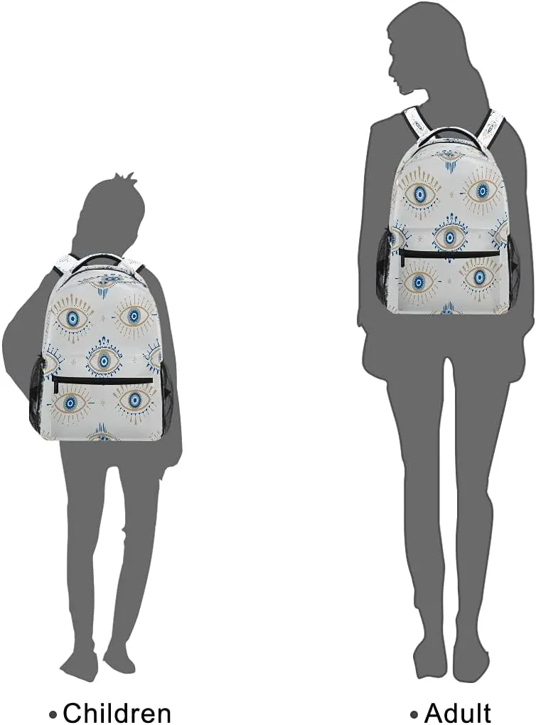 xigua Evil Eye Backpack Bookbags Laptop Backpack for Boys Girls Teens, College Backpack Water Resistant Travel Bookbag